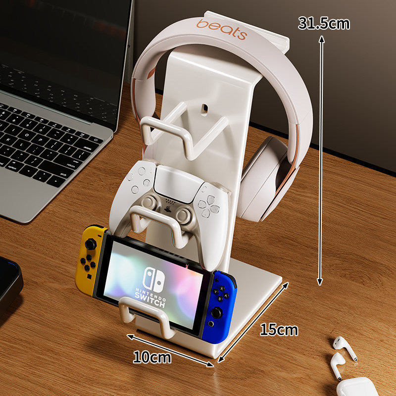 Multi-Device Gaming Accessories Stand with Headphone Hook Controller Cradle and Console Dock