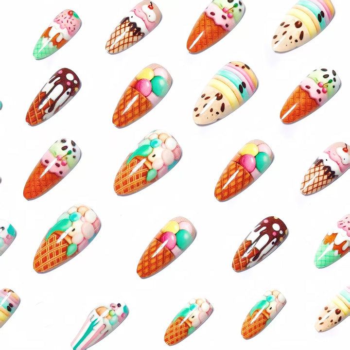 Creative Art Nails with Ice Cream Design Stornfield