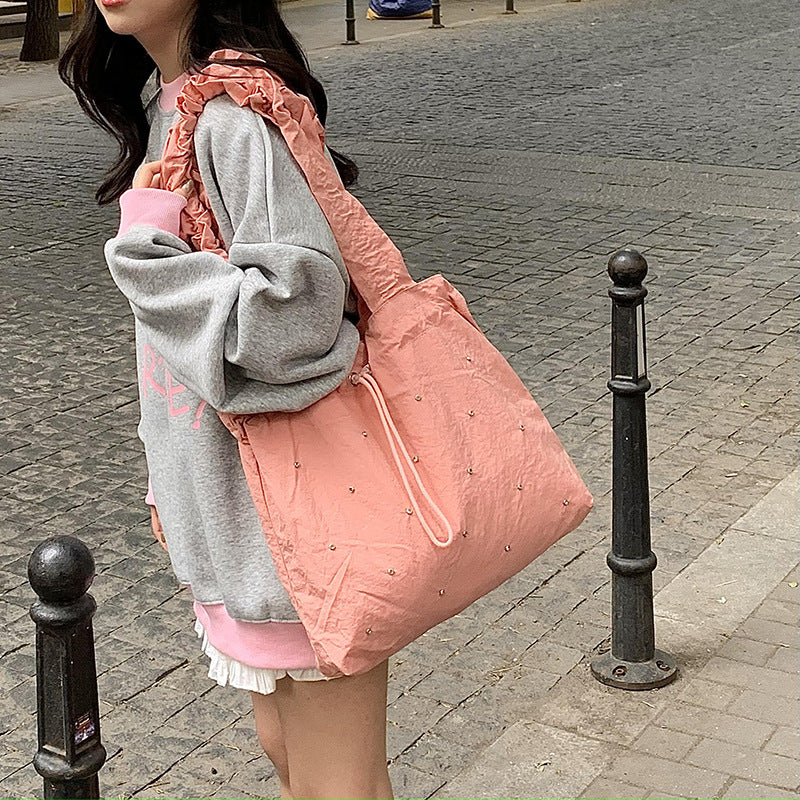 Elegant Gathered Slouchy Handbag