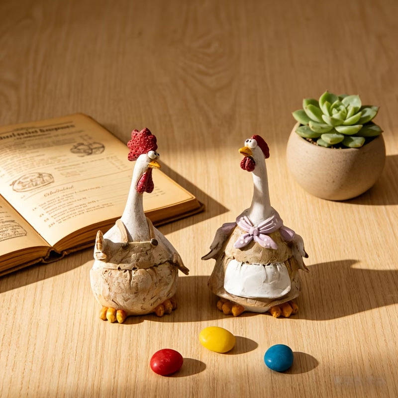 Decorative Hen Figurines
