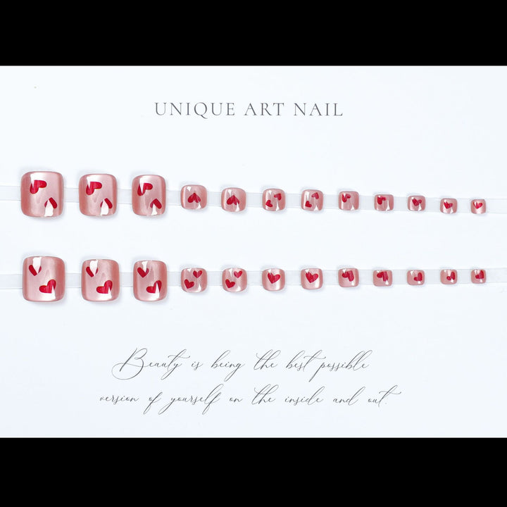 Creative Heart-Themed Nail Art Set Stornfield