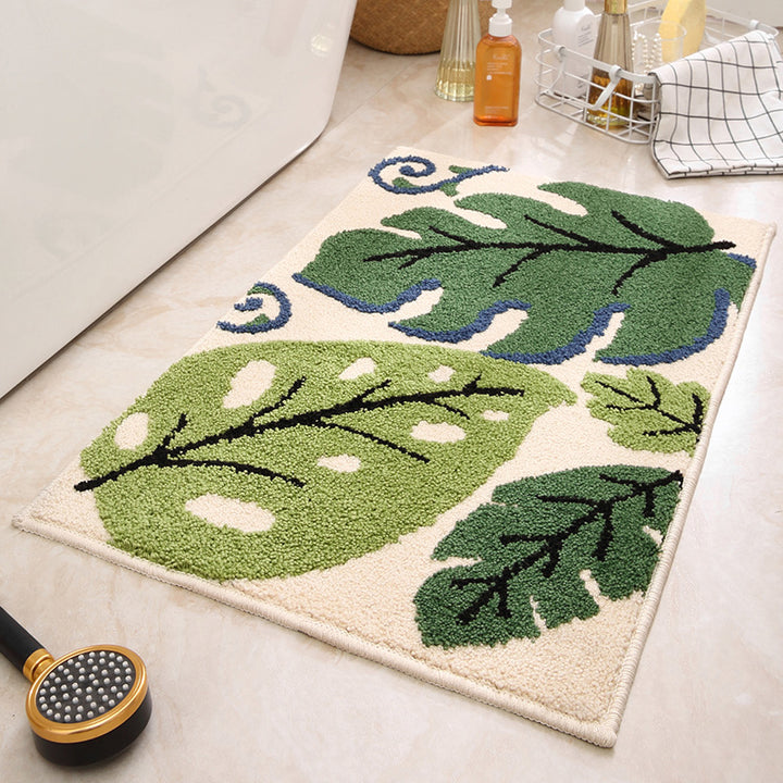 Leaf Pattern Area Rug for Home Decor