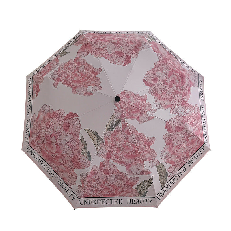 Women's compact umbrella with floral design Stornfield