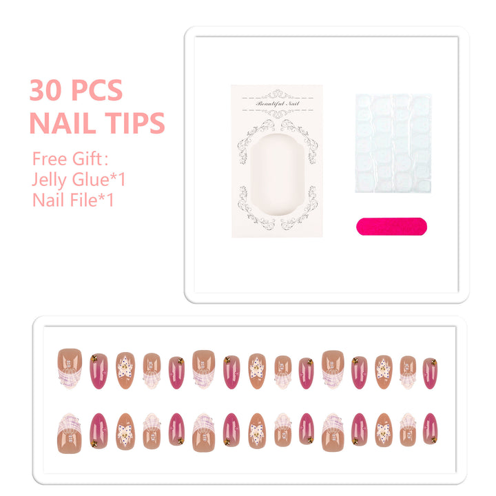 Artistic Press-On Nail Tips Set