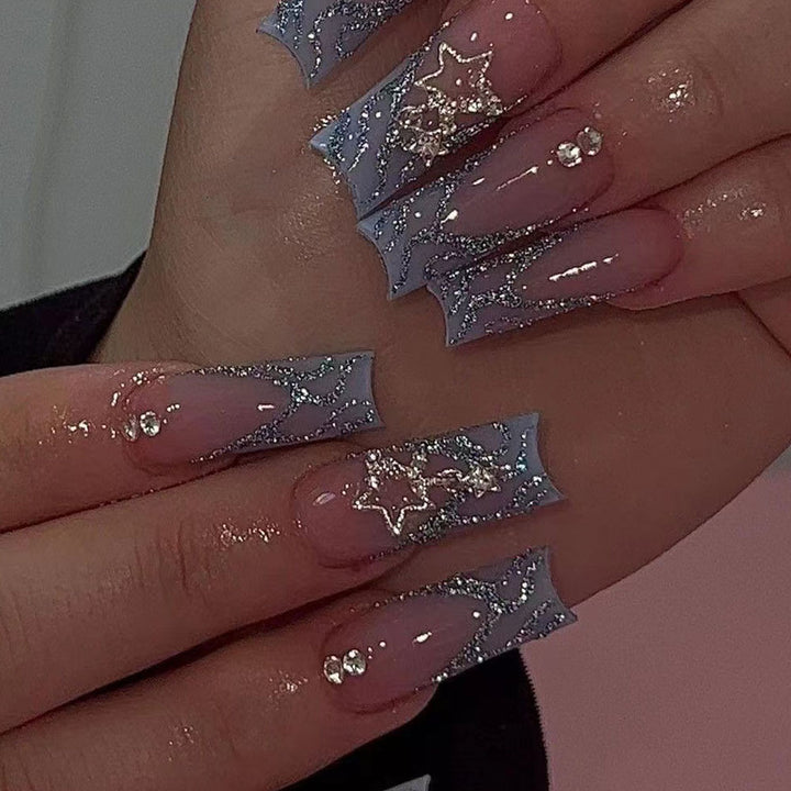 Premium Glittery Star-Designed Nail Enhancements Stornfield