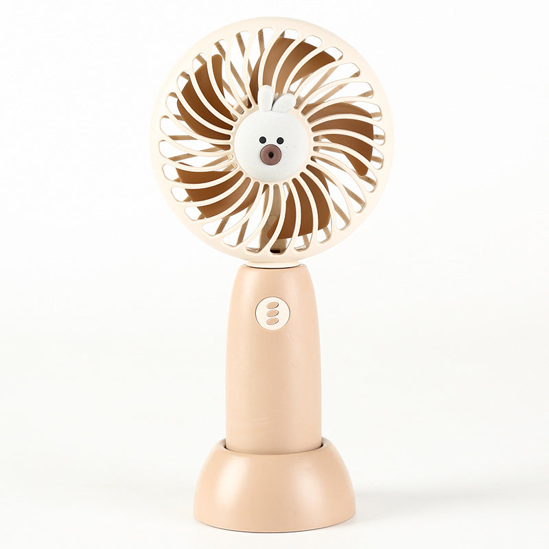 Unisex Portable Handheld Cooling Fan with Cute Animal Design Stornfield
