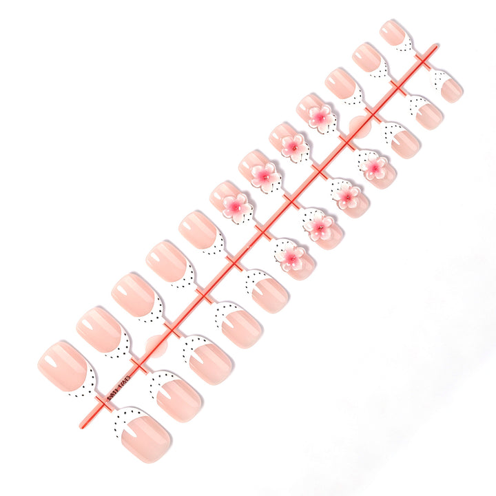 Detailed Floral Design Press-On Nails Stornfield