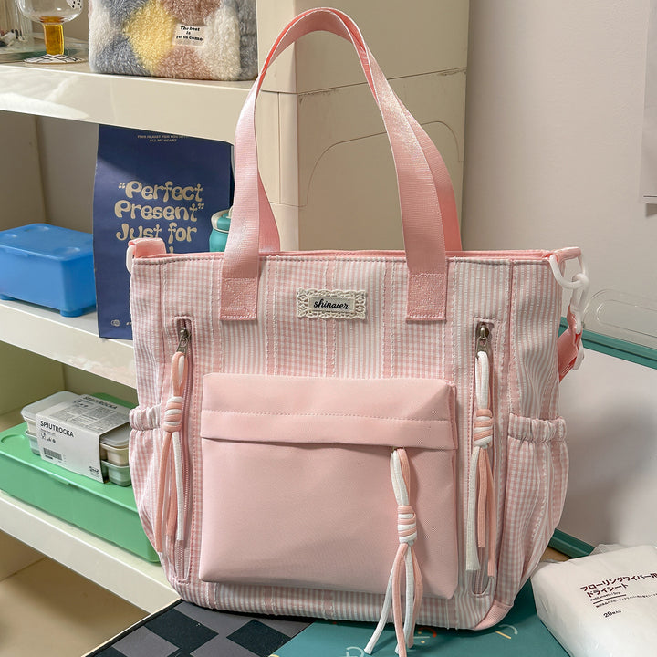 Multi-Functional Striped Backpack Stornfield