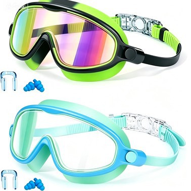 Swim protection goggles with adjustable nose piece and anti-fog technology Stornfield