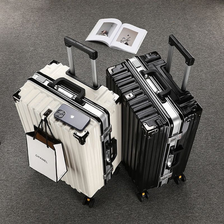 Hard-shell travel suitcase with spacious interior and high-quality rolling system Stornfield