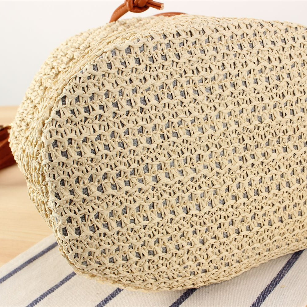 Braided Bucket Bag Made of Natural Material Stornfield
