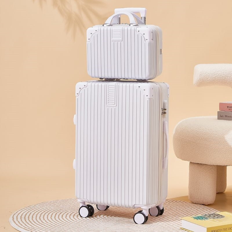 Hard-shell suitcase with double safety lock and flexible interior Stornfield