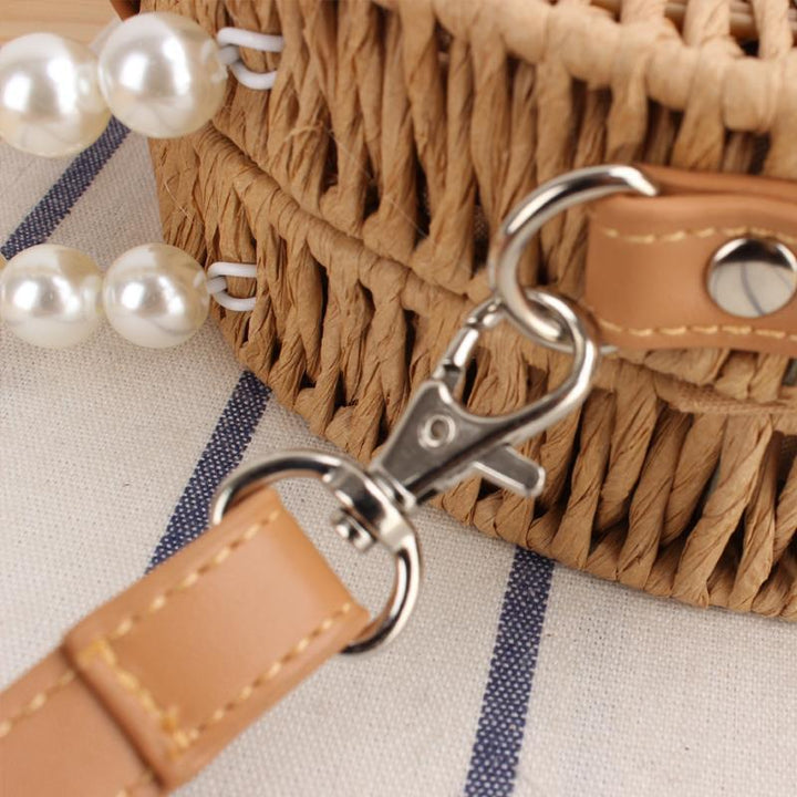 Round base bag with pearl decoration Stornfield