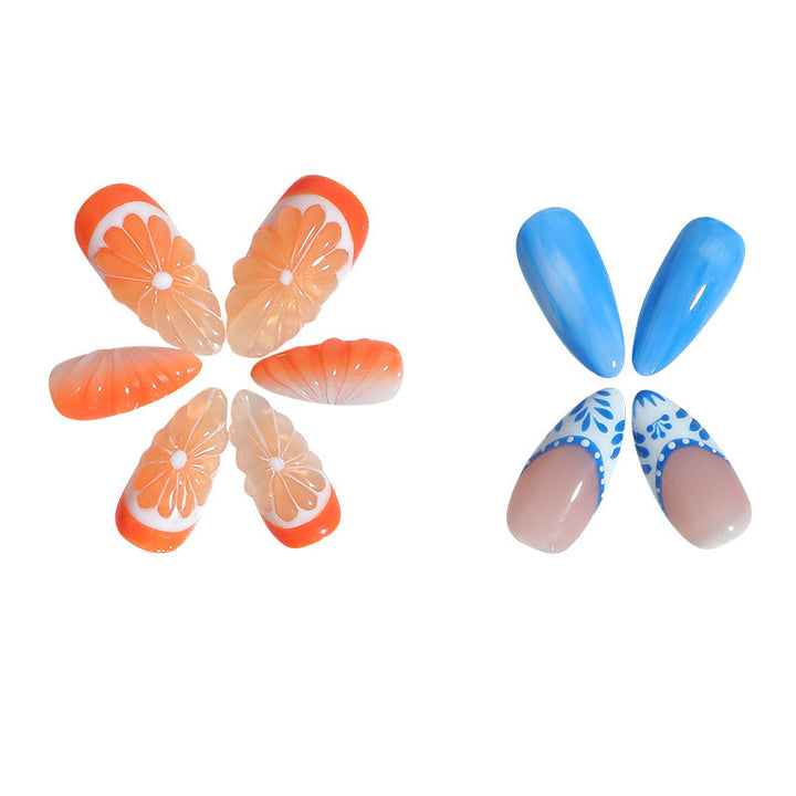 Nail art set with floral and colorful designs Stornfield