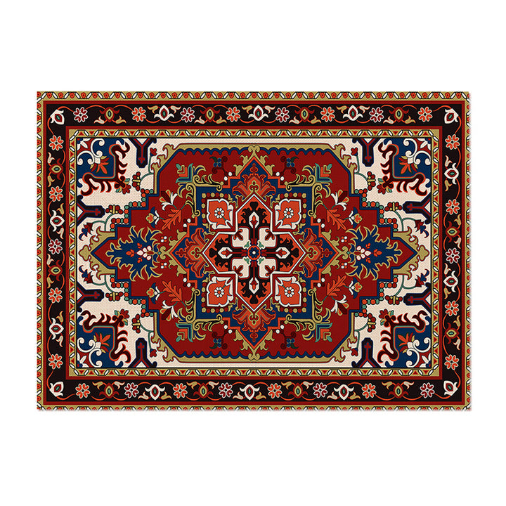 Handwoven-Inspired Oriental Medallion Area Rug