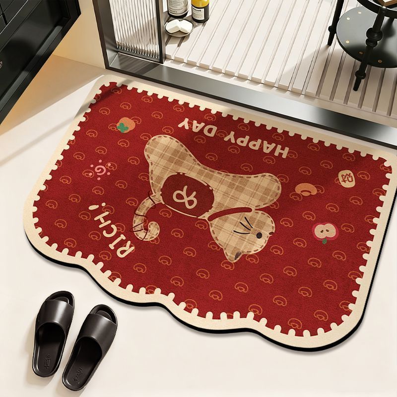 Cat-Theme Decorative Bath Mat