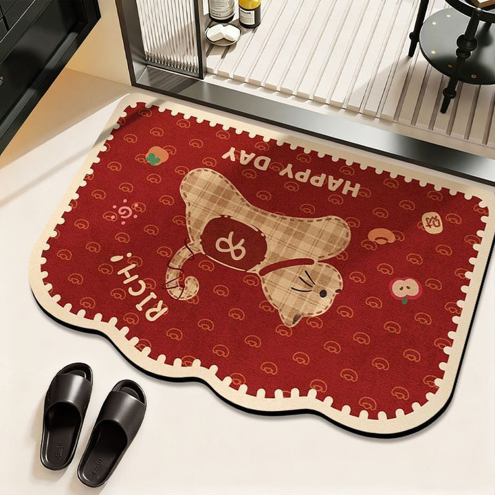 Cat-Theme Decorative Bath Mat