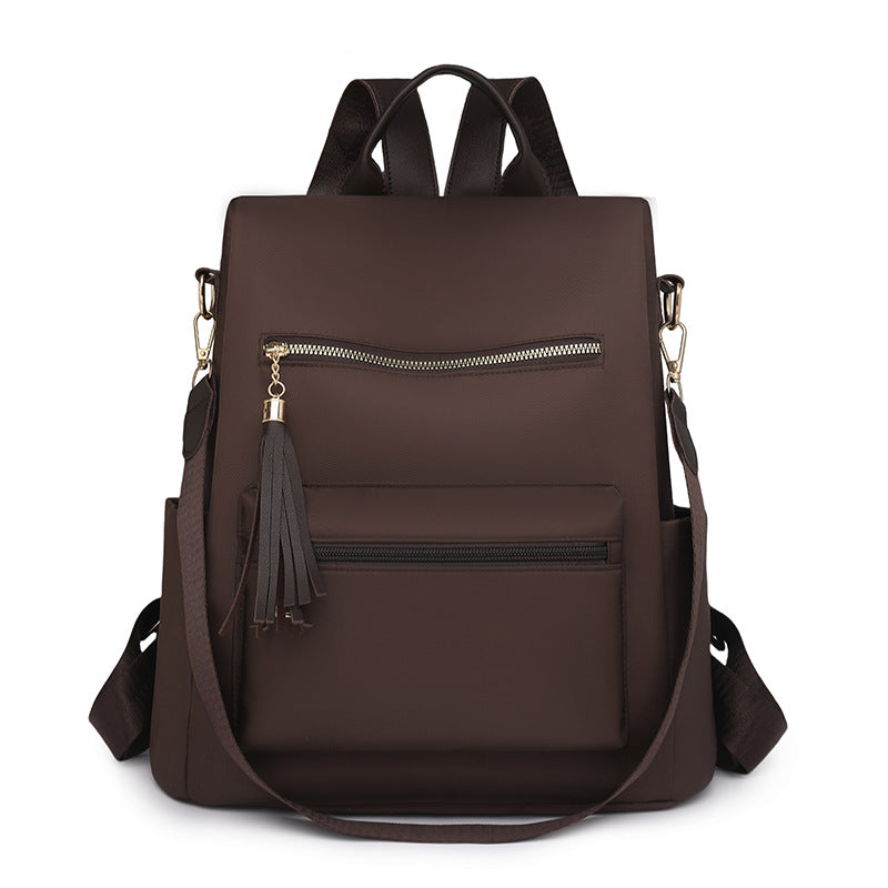 Elegant Multi-Pocket Backpack with Detachable Strap Stornfield