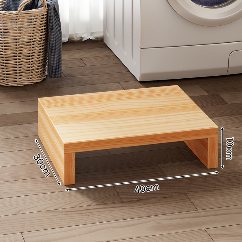 Low-Profile Solid Wood Appliance Platform Riser
