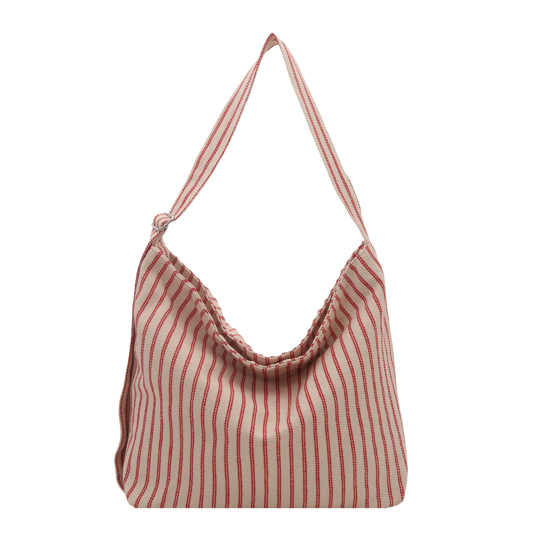 Casual Striped Canvas Tote Bag Stornfield