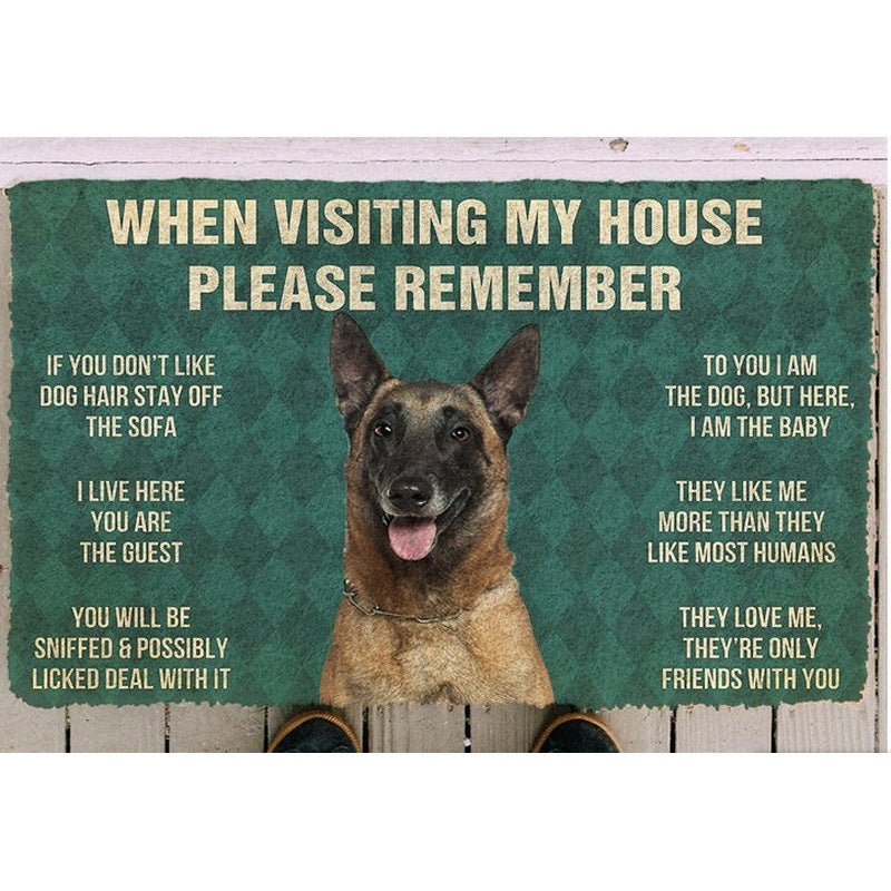 Fun Dog-Themed Door Mat Stornfield