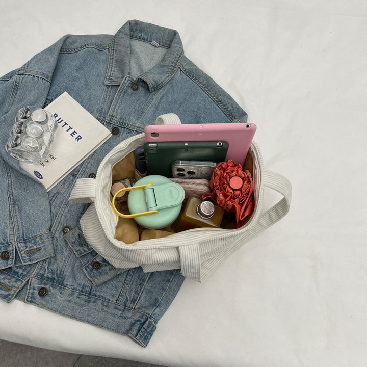 Corduroy Fashion Tote Bag