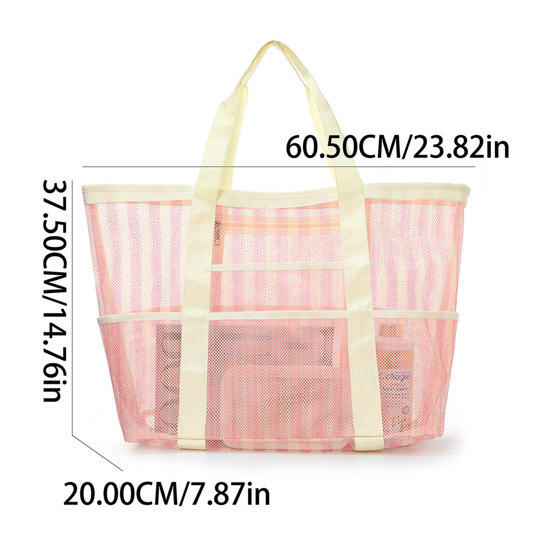 Beach bag made of durable mesh material with sturdy handles Stornfield