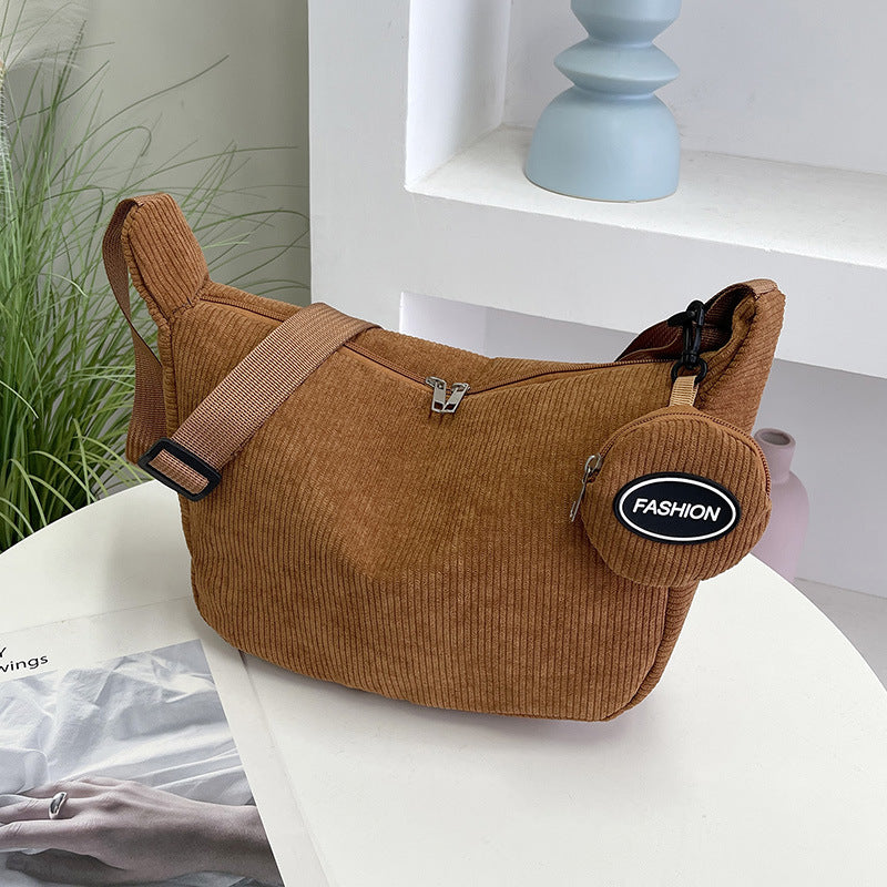 Casual Corduroy Crossbody Bag Stornfield