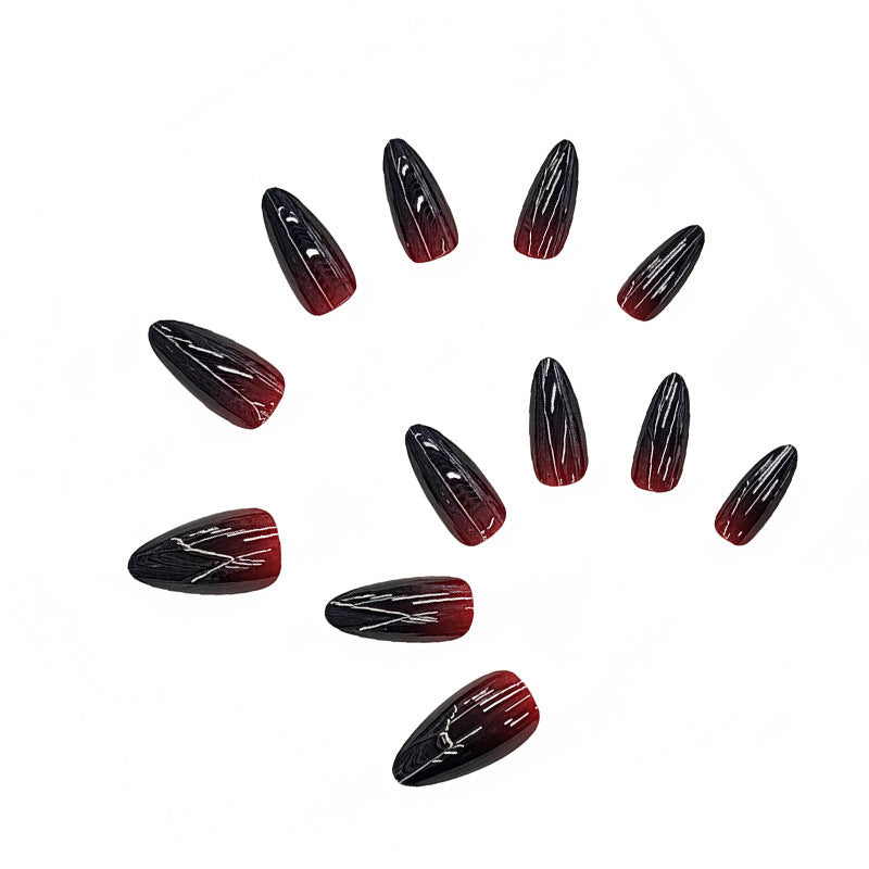 Ombre Glossy Stiletto Press-On Nails Stornfield