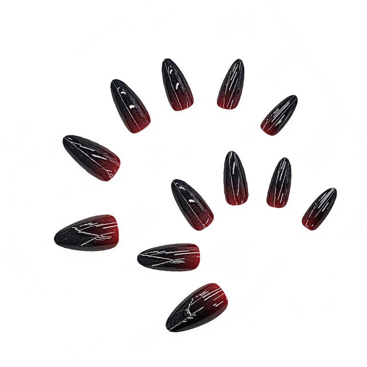Ombre Glossy Stiletto Press-On Nails Stornfield