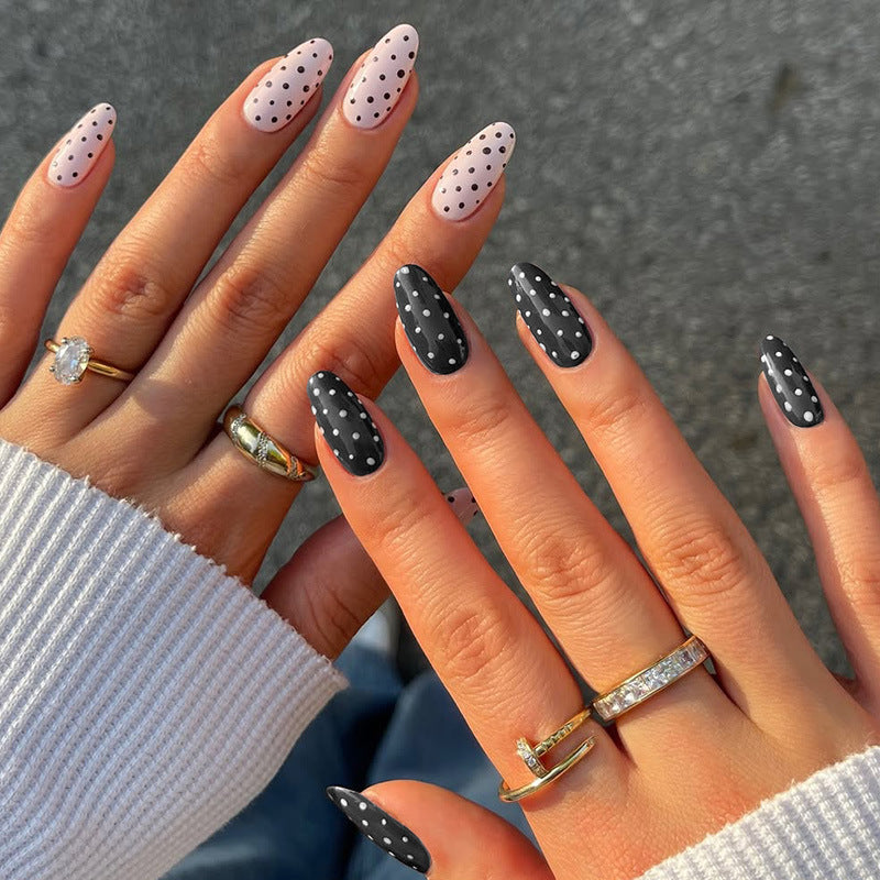 Polka Dot Press-On Nail Art Set