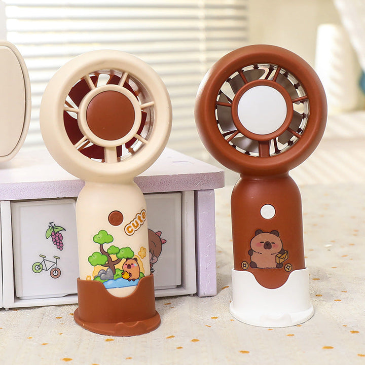 Women Handheld Mini-Fan with USB Charging Function and Ergonomic Design Stornfield