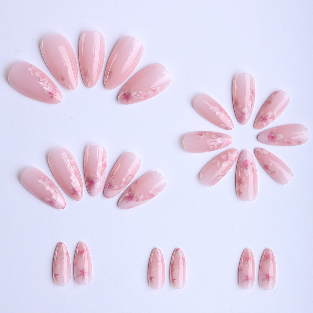 Artificial nails with delicate floral accents Stornfield