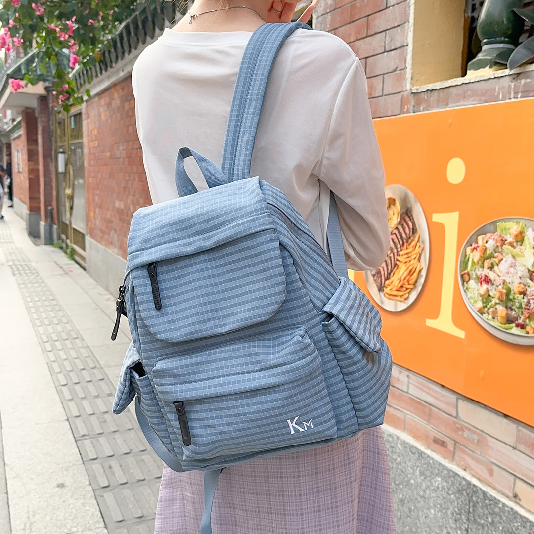 Versatile Grid-Patterned Backpack Stornfield
