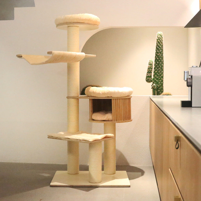 Cozy cat tree with multiple levels Stornfield