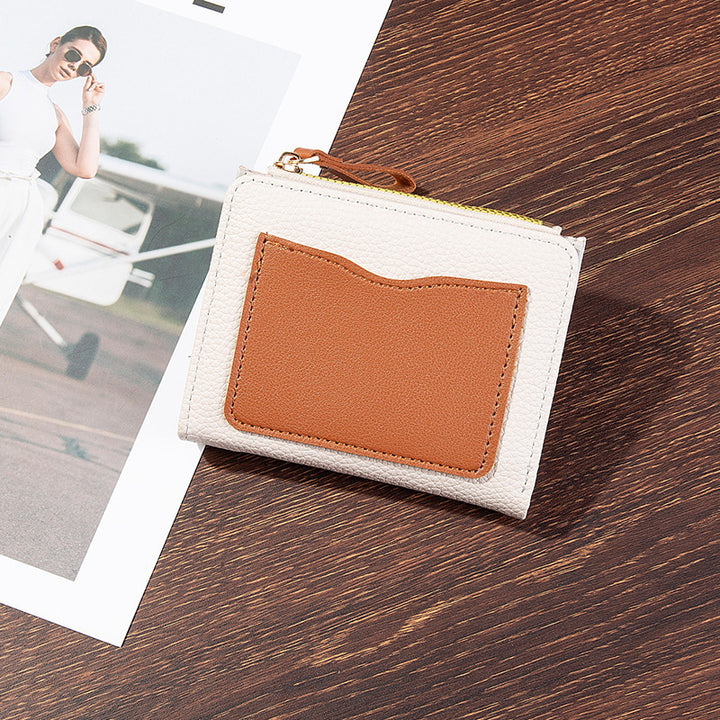 Compact Textured Zipper Wallet Stornfield