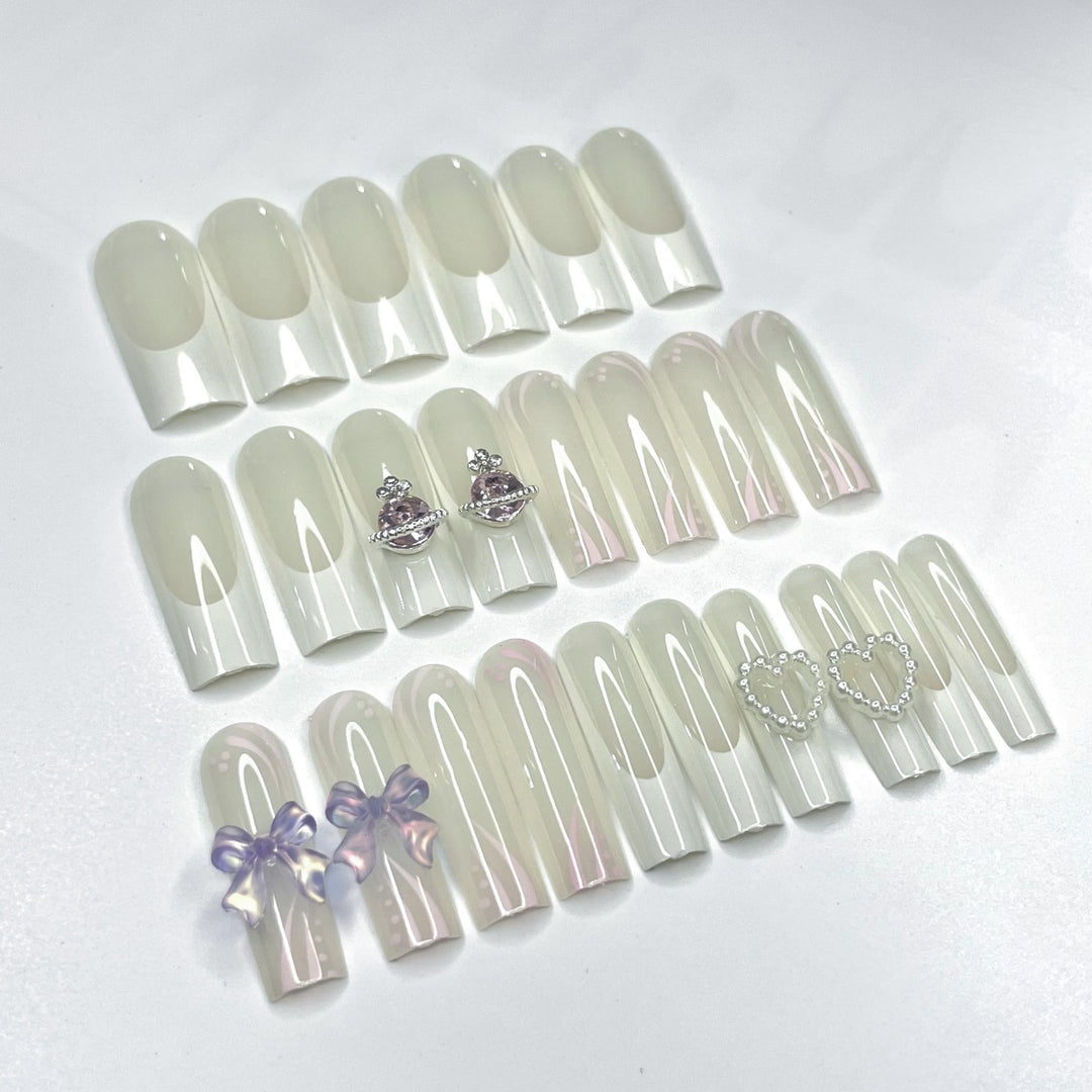 Glamorous 3D Decorated Nail Extensions Stornfield