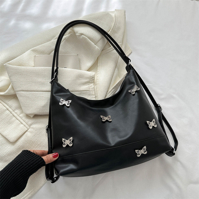 Elegant Butterfly Embellished Shoulder Bag
