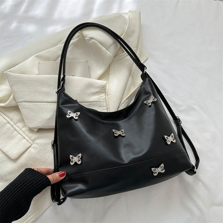 Elegant Butterfly Embellished Shoulder Bag