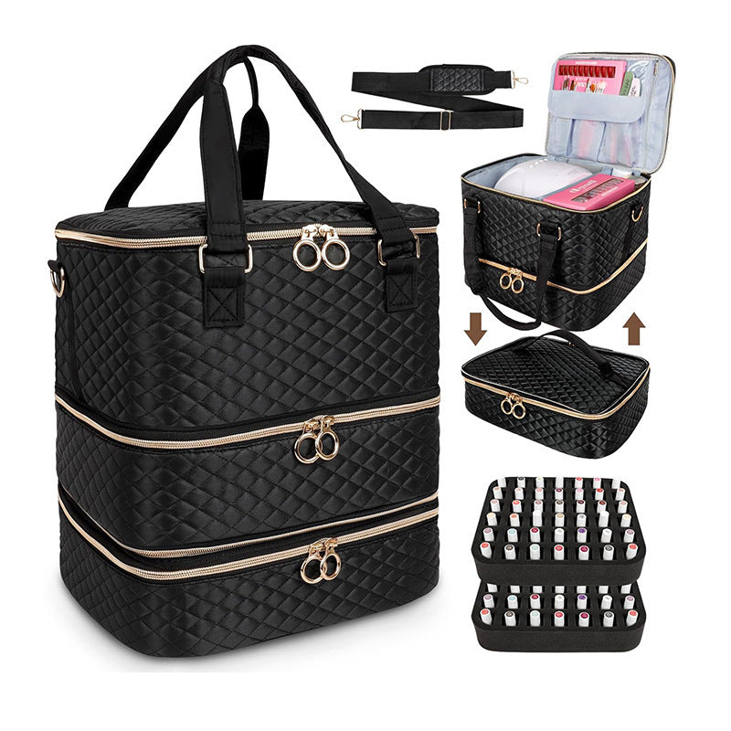 Cosmetic organizer bag with several removable compartments Stornfield