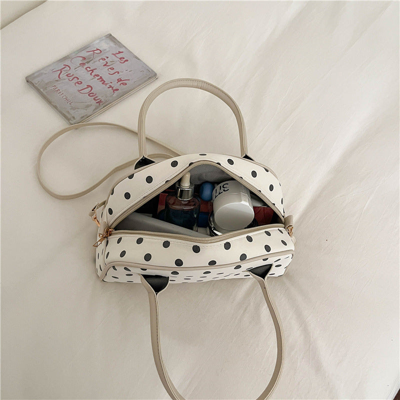 Polka Dot Handheld Satchel
