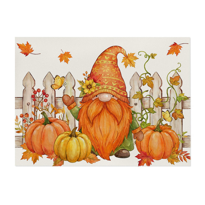 Autumn Harvest Printed Polyester Indoor Outdoor Welcome Doormat