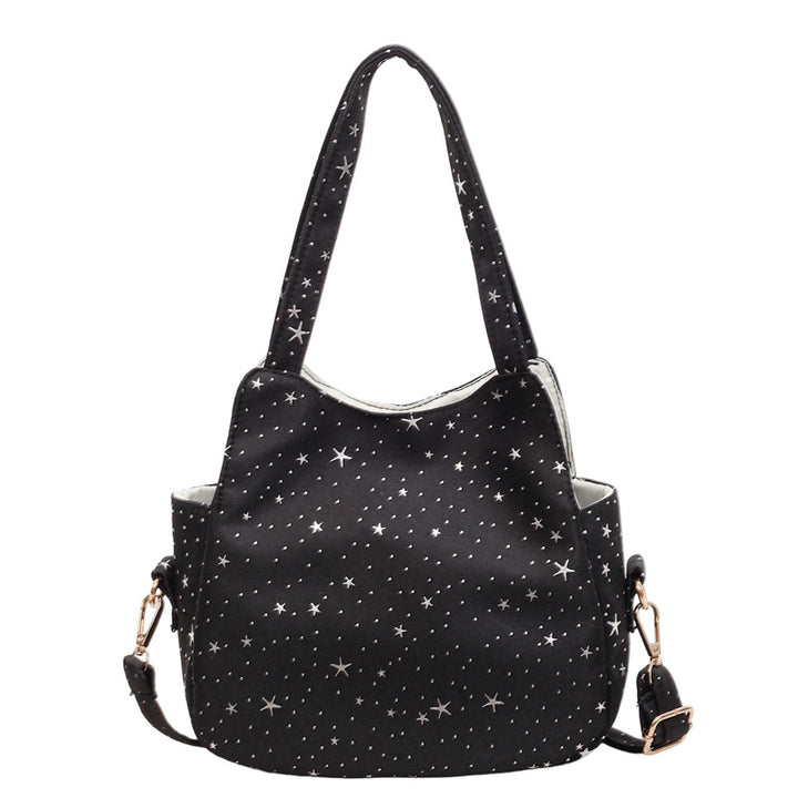 WoStar-Patterned Canvas Hobo Bag Stornfield