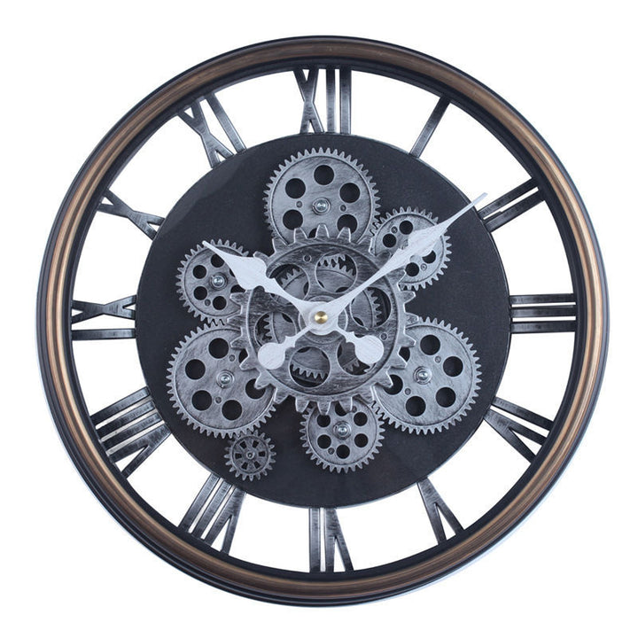 Wall Clock in Industrial Steampunk Design Stornfield