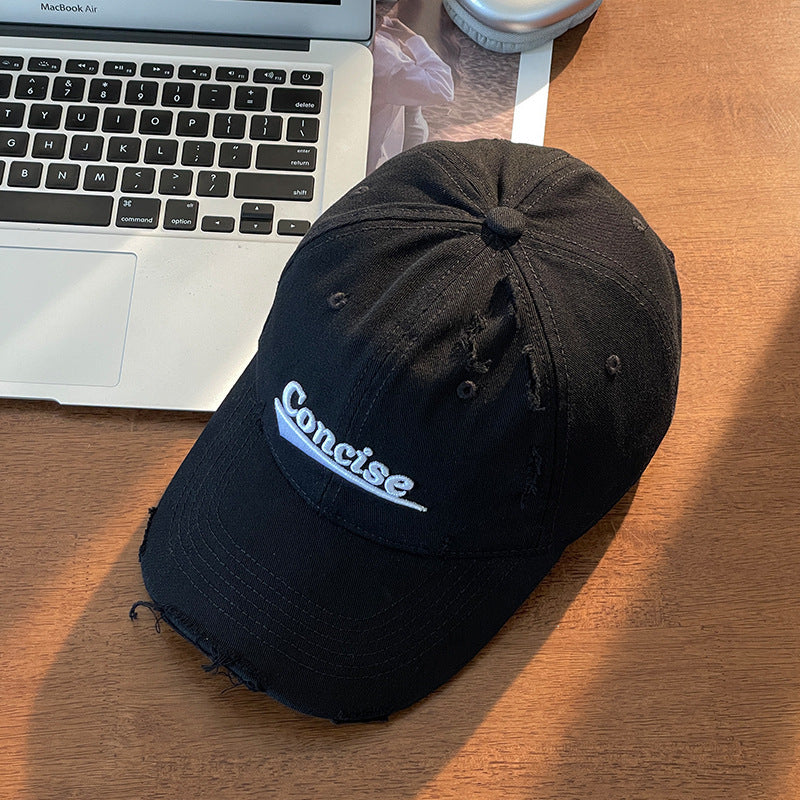 Women's Distressed Casual Cotton Cap Stornfield
