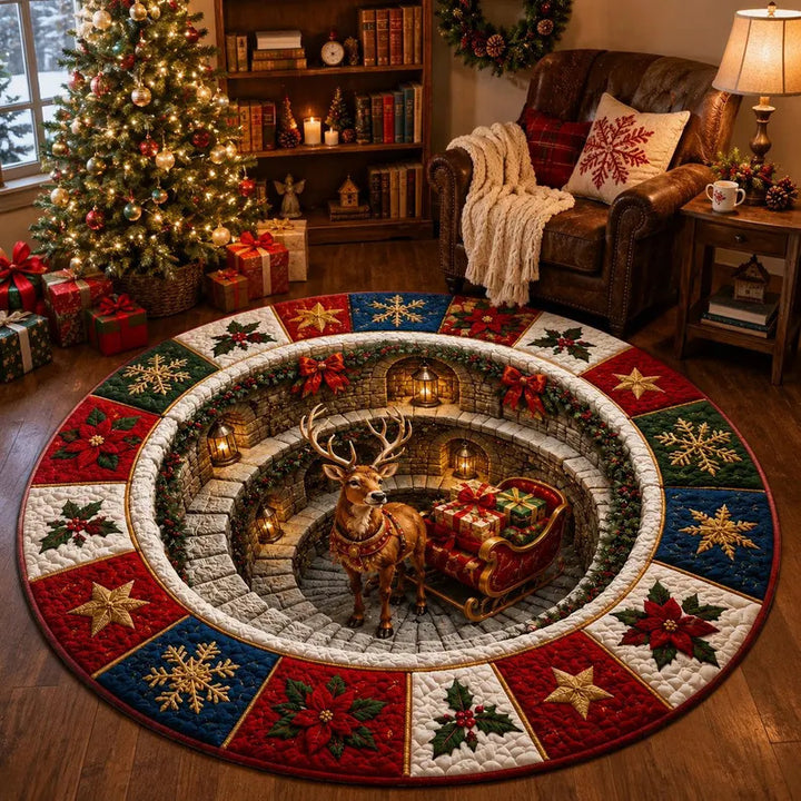 Christmas-Themed Plush Area Rug