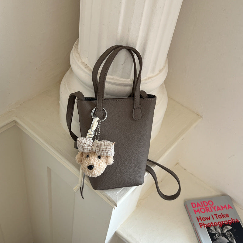Compact Leather Mini Tote Bag