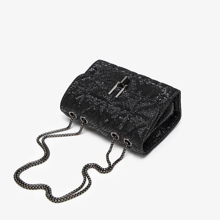 Textured Quilted Crossbody Handbag
