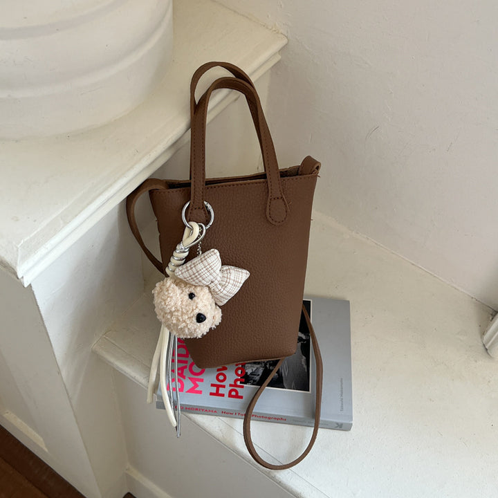Compact Leather Mini Tote Bag