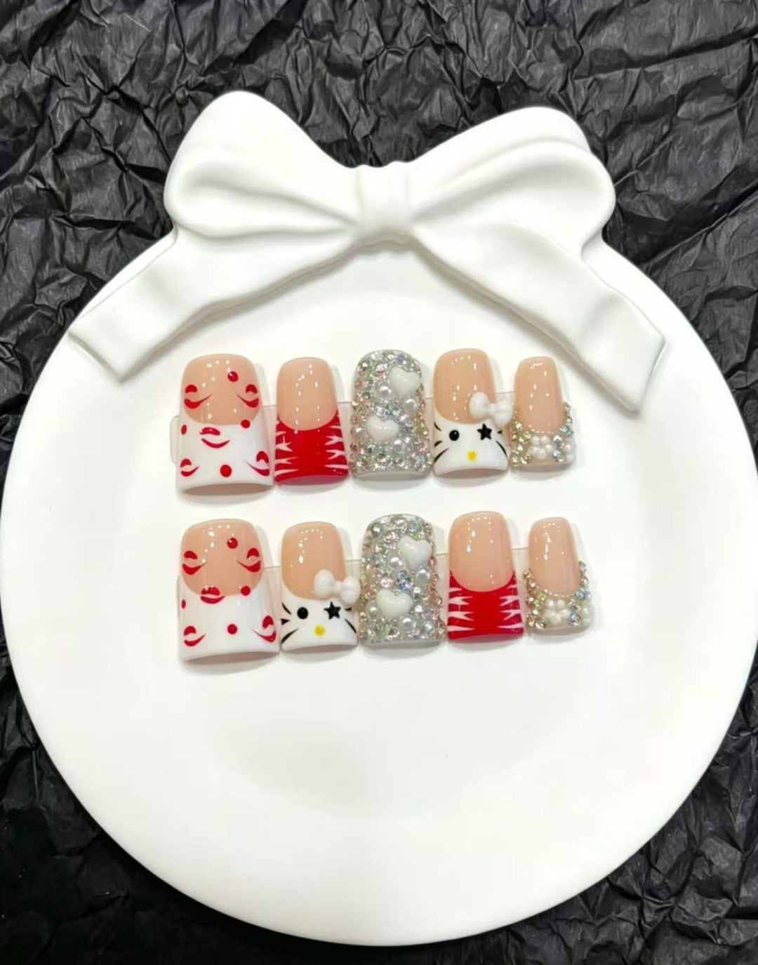 Decorative Themed Press-On Nail Art Set